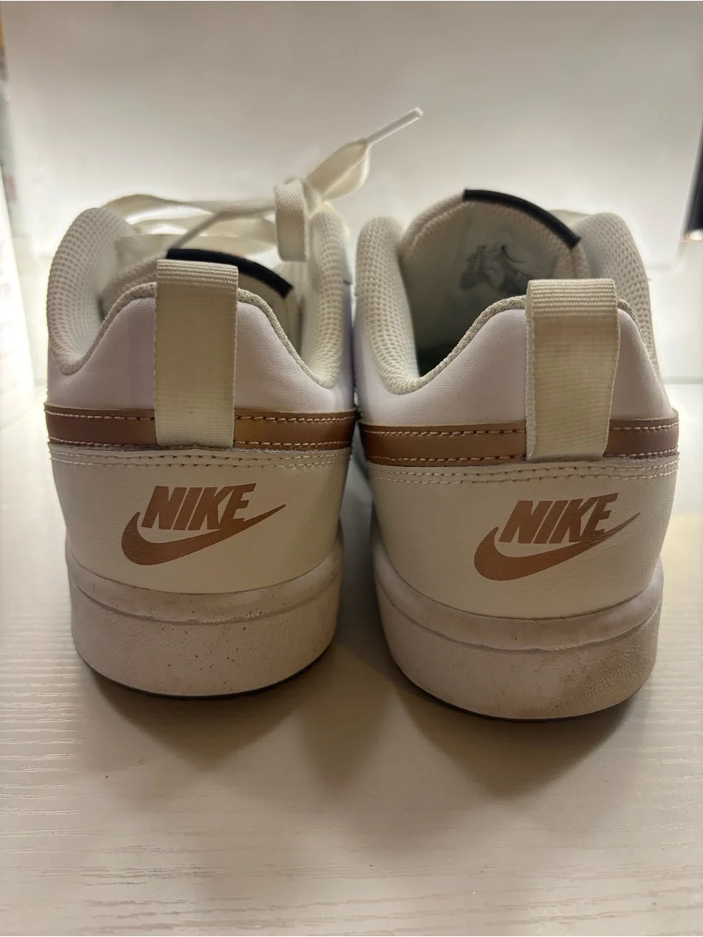 Nike Court Borough Low 2 GS White Bronze 7 youth or 8 1/2 women’s